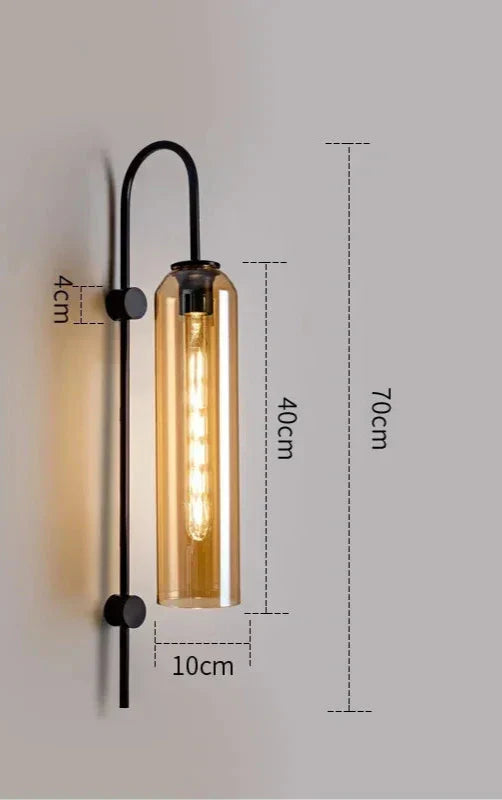 GlassGlow - Moderne LED Wandlamp van Glas