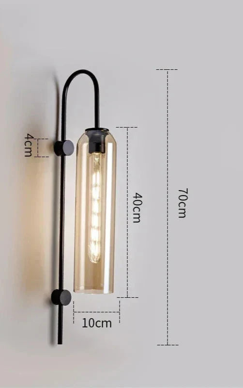 GlassGlow - Moderne LED Wandlamp van Glas