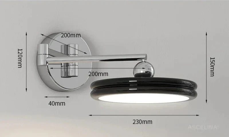 GlowFlex - Lámpara de pared LED moderna y ajustable