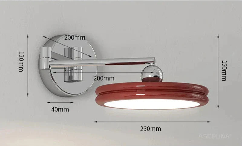 GlowFlex - Lámpara de pared LED moderna y ajustable