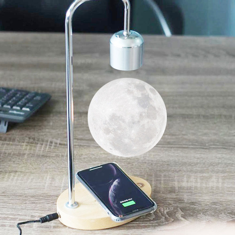LumiMoon - Zwevende 3D Maanlamp met LED Verlichting