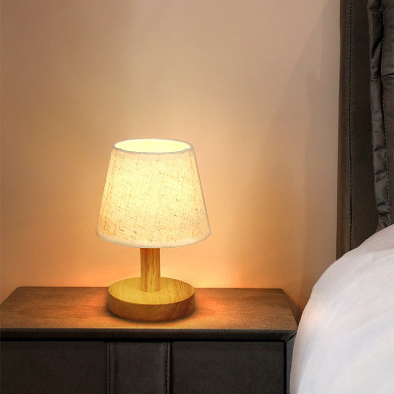 LumiWood - Dimbare LED Tafellamp van Hout voor Slaapkamer & Woonkamer