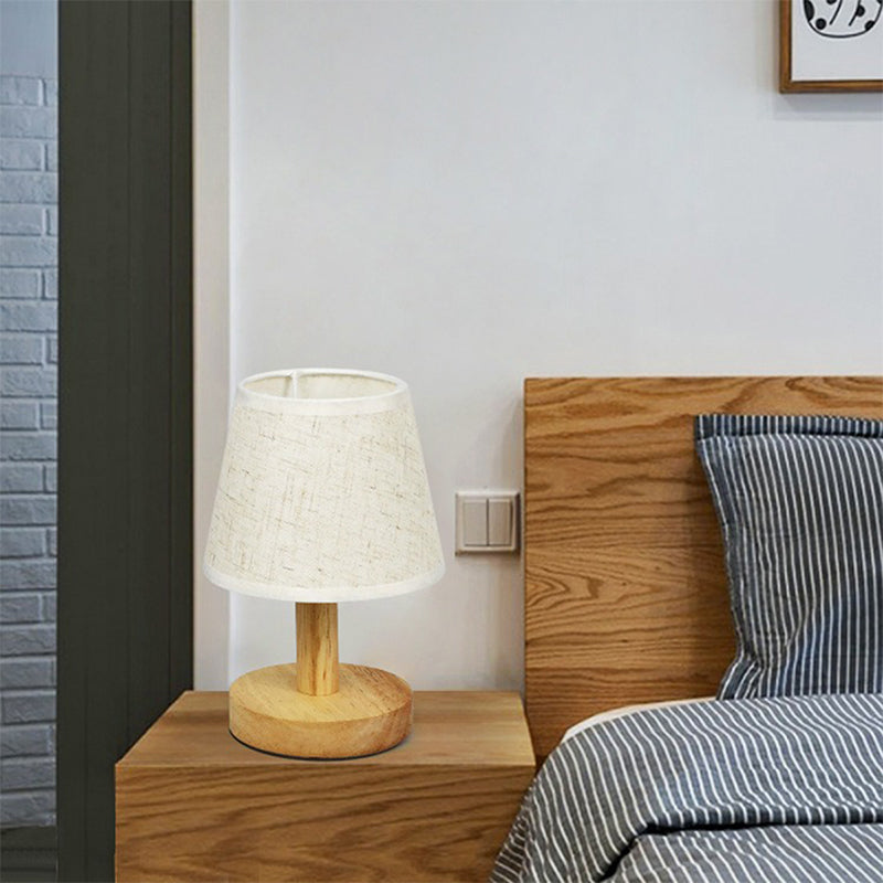 LumiWood - Dimbare LED Tafellamp van Hout voor Slaapkamer & Woonkamer