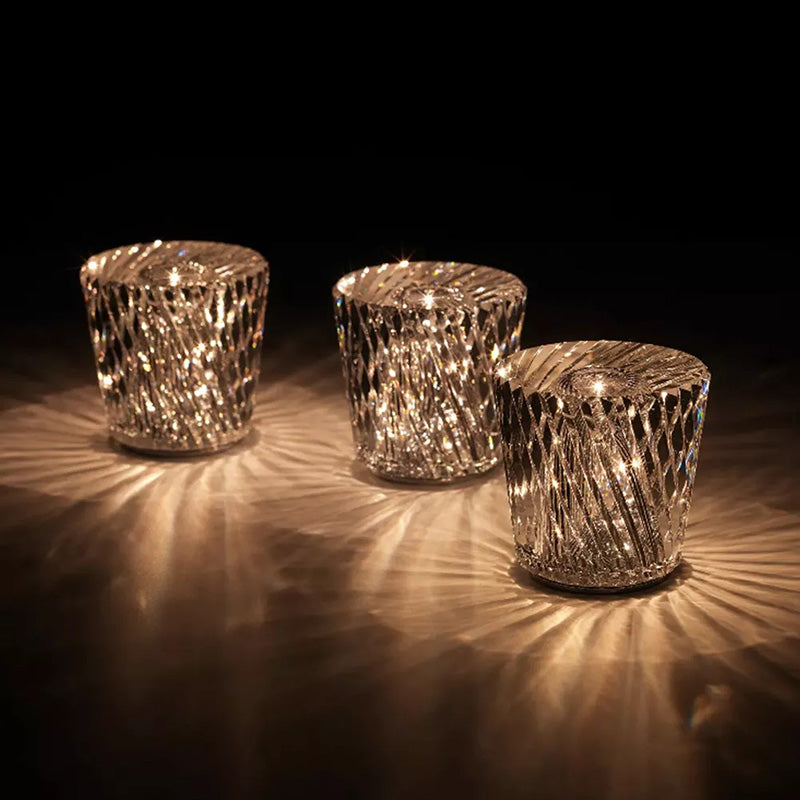 CrystalGlow - Draadloze Kristallen Tafellamp met LED Verlichting