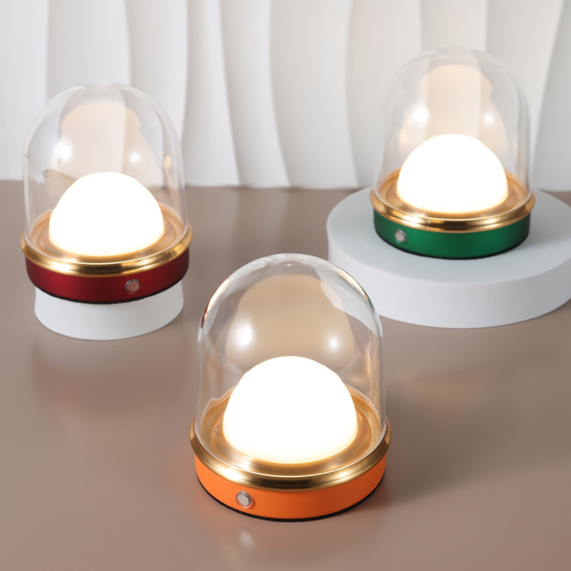 CrystalGlow - Draadloze LED Tafellamp met Sfeerverlichting voor Woon- & Slaapkamer