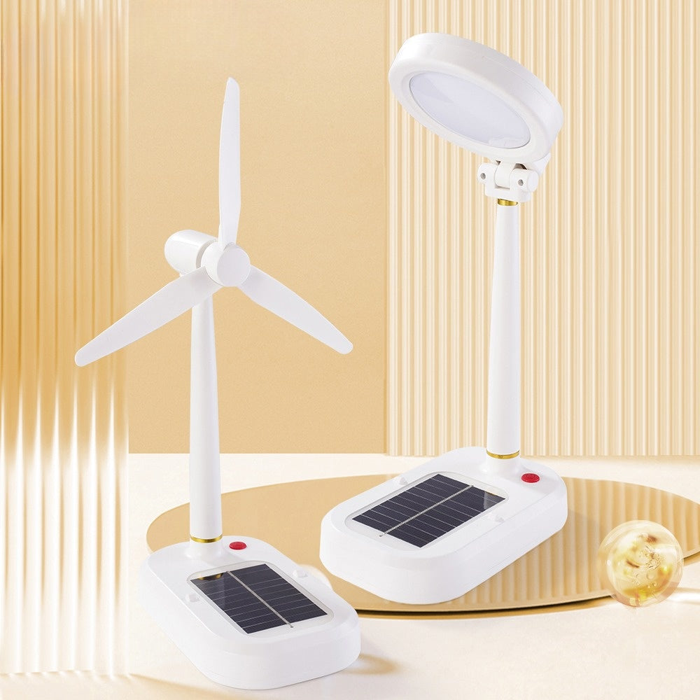 SolarBreeze - Zonnelamp met Ventilator – Multifunctionele Tafellamp voor Thuis & Kantoor