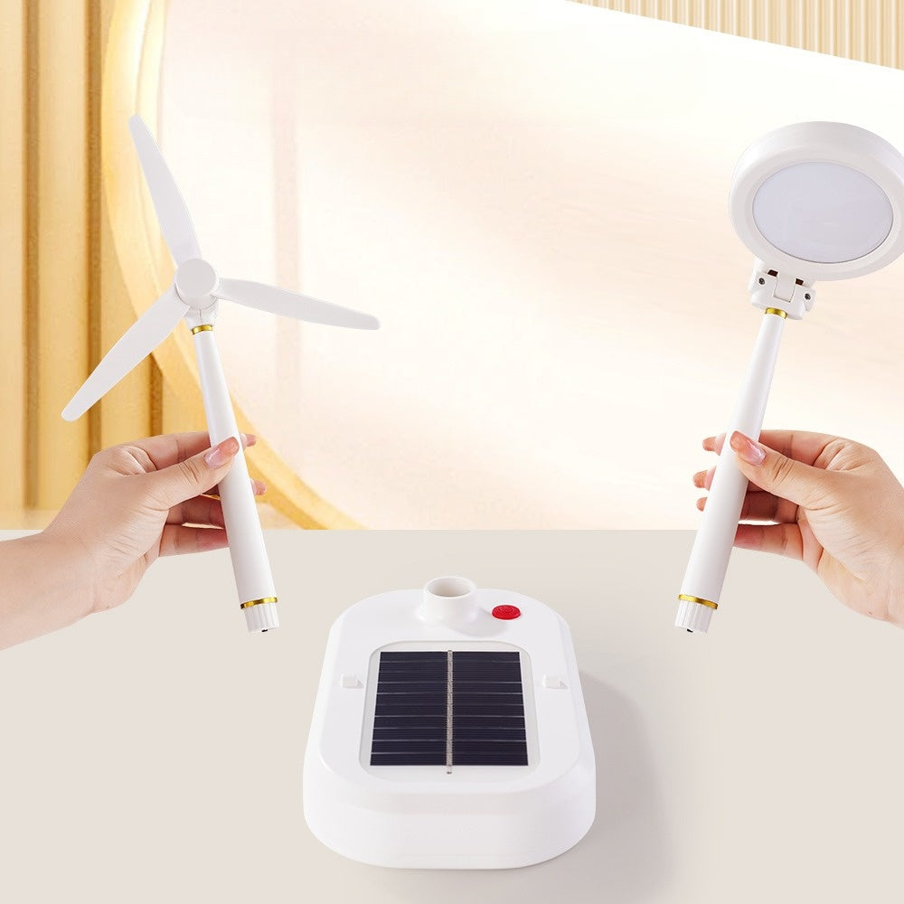 SolarBreeze - Zonnelamp met Ventilator – Multifunctionele Tafellamp voor Thuis & Kantoor