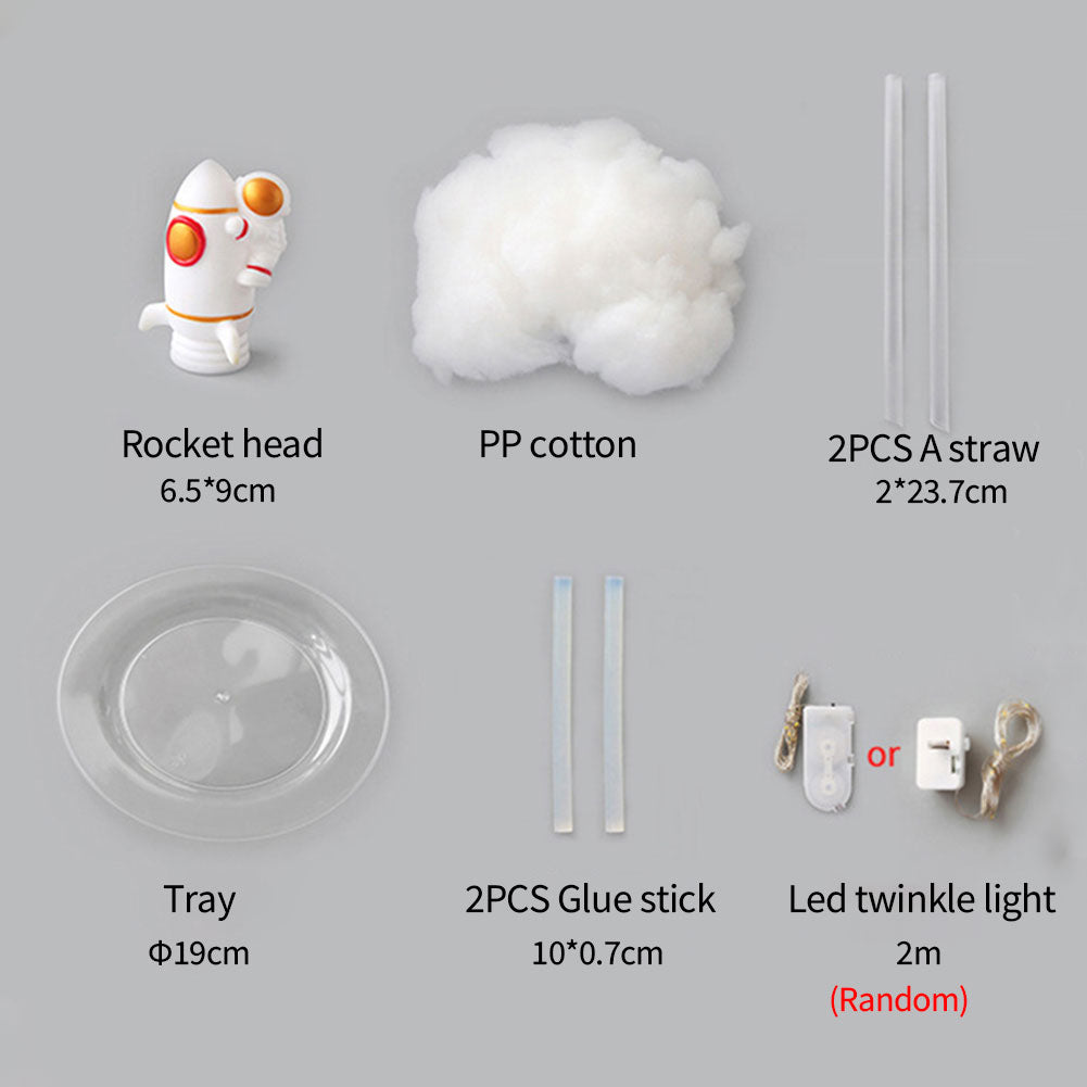 RocketGlow - Kleine LED Raket Tafellamp voor Kinderkamer & Decoratie