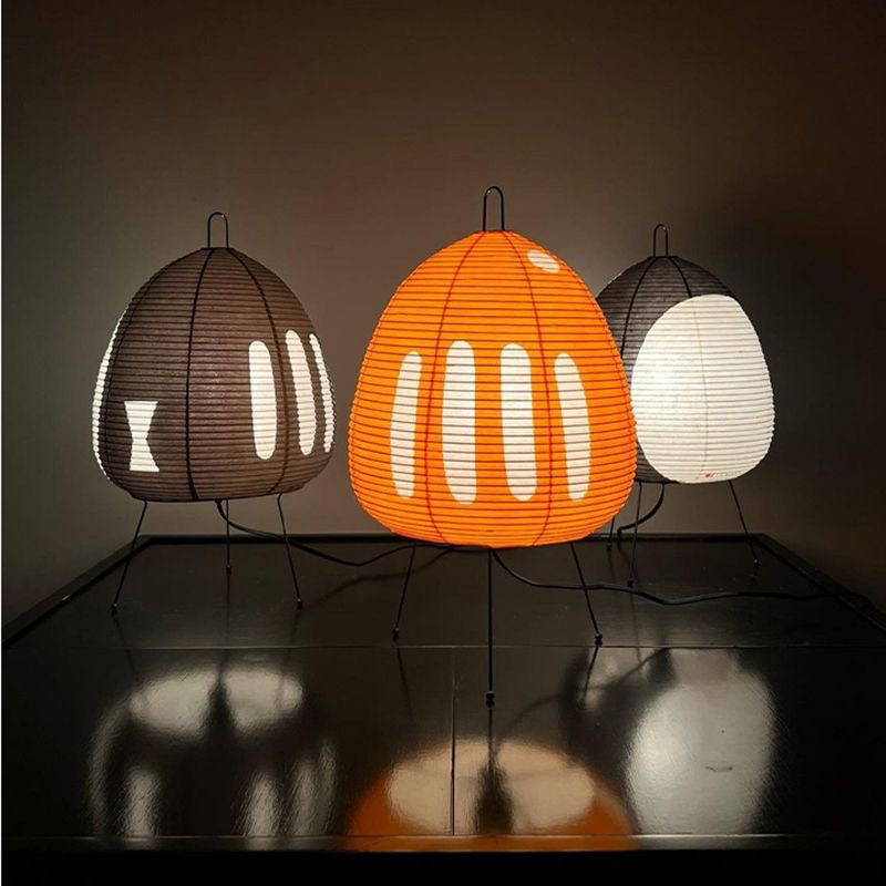 LumiZen – Japanse Papieren Tafellamp in Retro Stijl, Traditionele Verlichting voor Slaapkamer en Woonkamer
