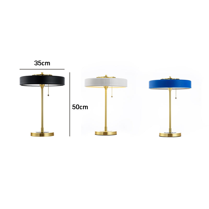 RetroGlow - Lámpara de escritorio vintage en diseño retro, lámpara de mesa de latón