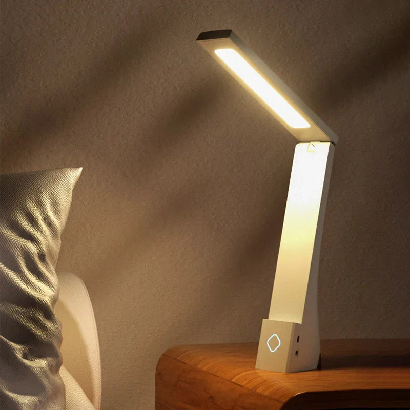 FlexiLume - Lámpara de escritorio LED regulable con brazo flexible y USB