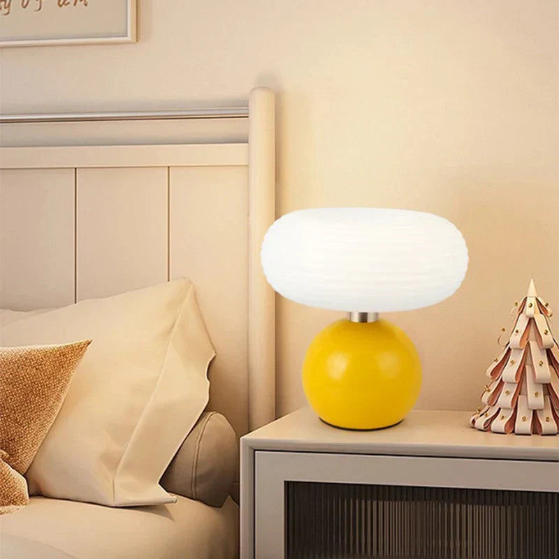 GlowMush - USB Paddenstoel Nachtlamp met LED Verlichting – Draagbare Tafellamp
