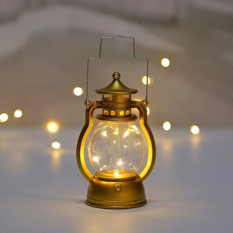 LumiLantaarn - Draadloze LED Hanglantaarn in Antieke Stijl – Sfeervolle Verlichting voor Binnen & Buiten