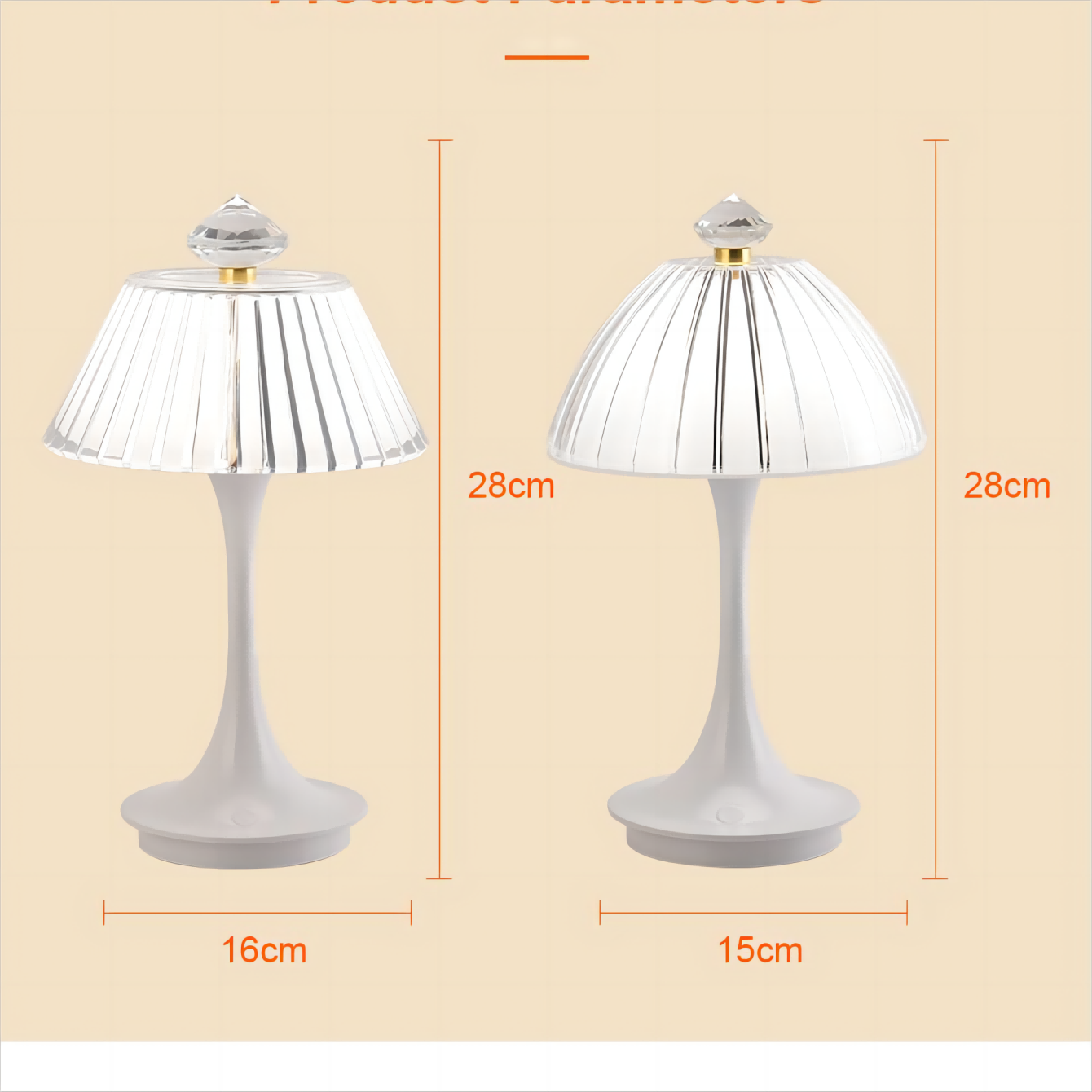 LumiGlow - LED Kristallen Bedlamp