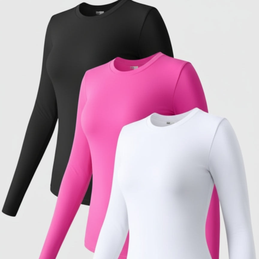 Damesshirt Lange Mouwen Stretch Slim Fit