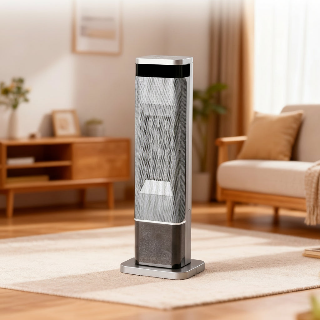 Aquecedor de Torre Elétrico Kachel Metálico Giratório Aquecimento Rápido