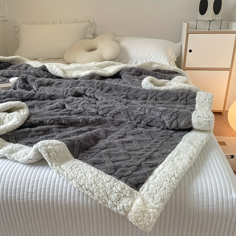 1-delige Omkeerbare Fleece Dekbedden - Dikker Sofadeken voor Herfst en Winter, Geschikt voor Alle Seizoenen