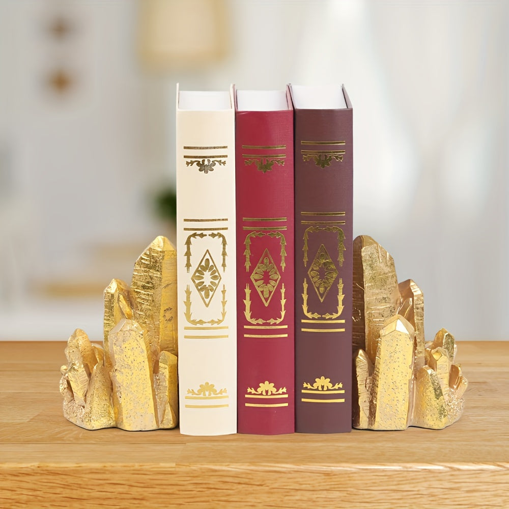 CrystalForm - Vintage Stijl Hars Boekensteunen Set van 2