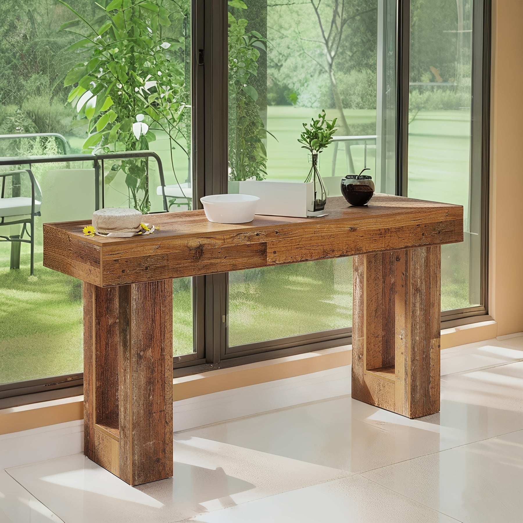 Mesa Lateral Mesa de Fazenda de Madeira Hall Sala de Estar Multifuncional