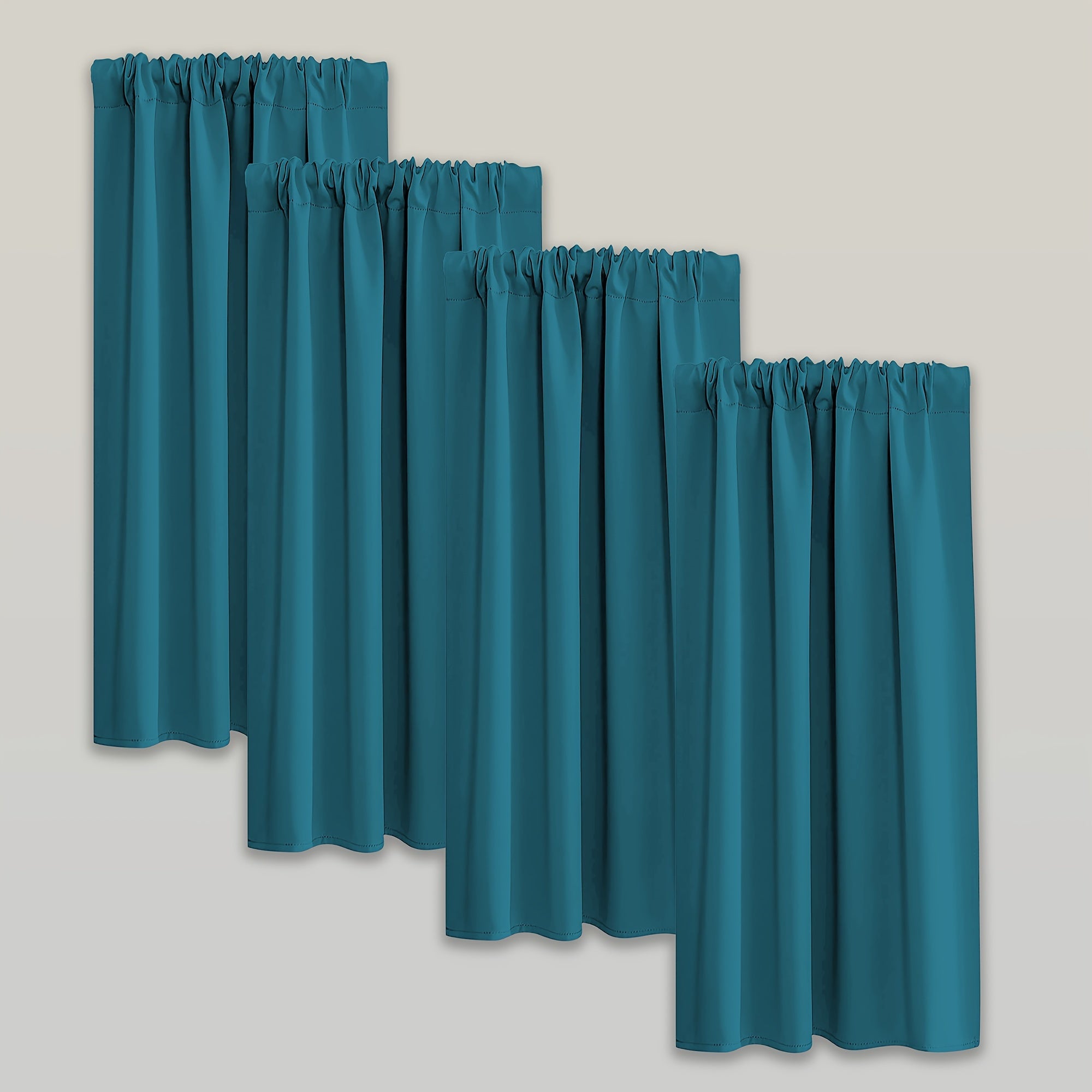 Blackout Curtains - Moderne Verduisterende Gordijnen Set van 4 Stuks