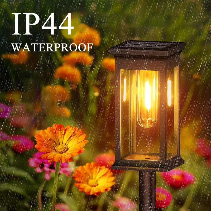 SolarLux - Set de 4 piezas de iluminación solar para jardín IP44 impermeable