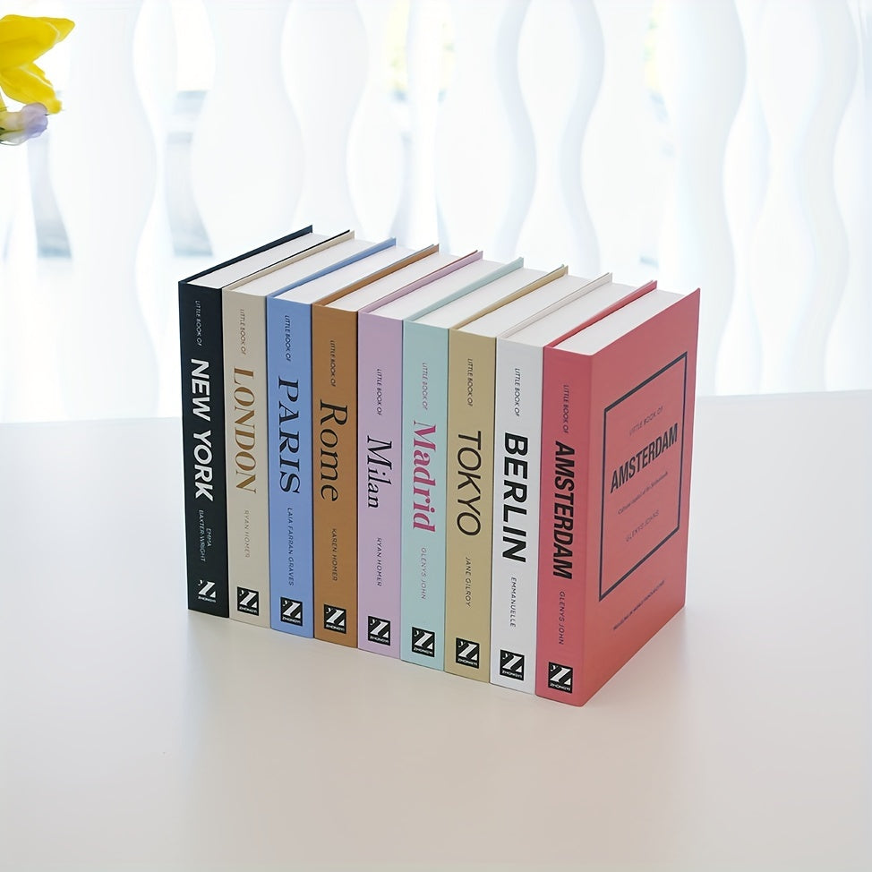 Classic Boekensteun Set met 3 Faux Boeken - Elegante Plankdecoratie