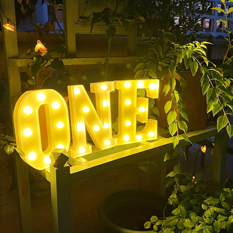 AlphaGlow - LED Decoratieve Letterlamp met Batterijvoeding