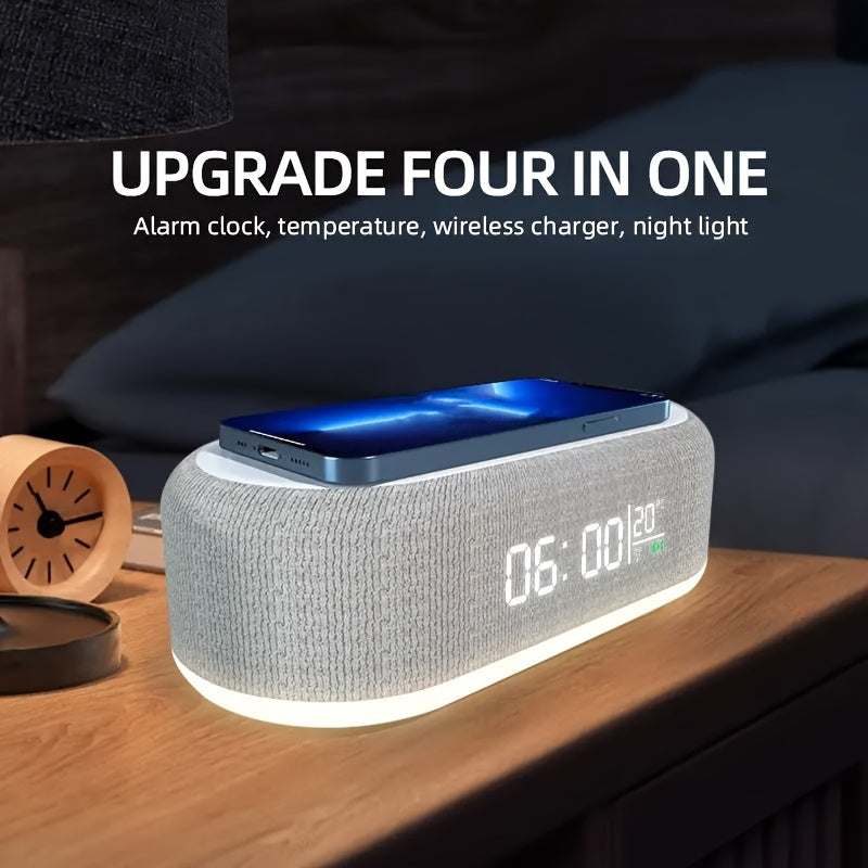 DigiClock - Wekker met Draadloze Oplader en Nachtlampje