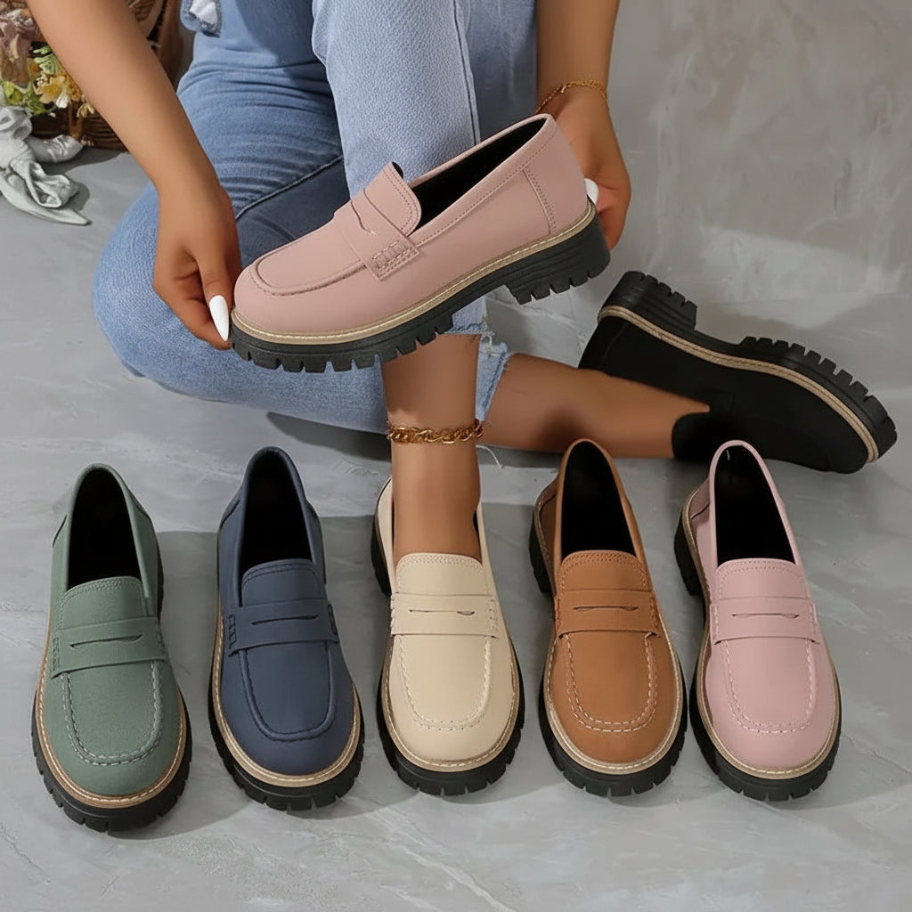 Dames Instappers Orthopedisch Comfortabel Leren Slip On Schoenen