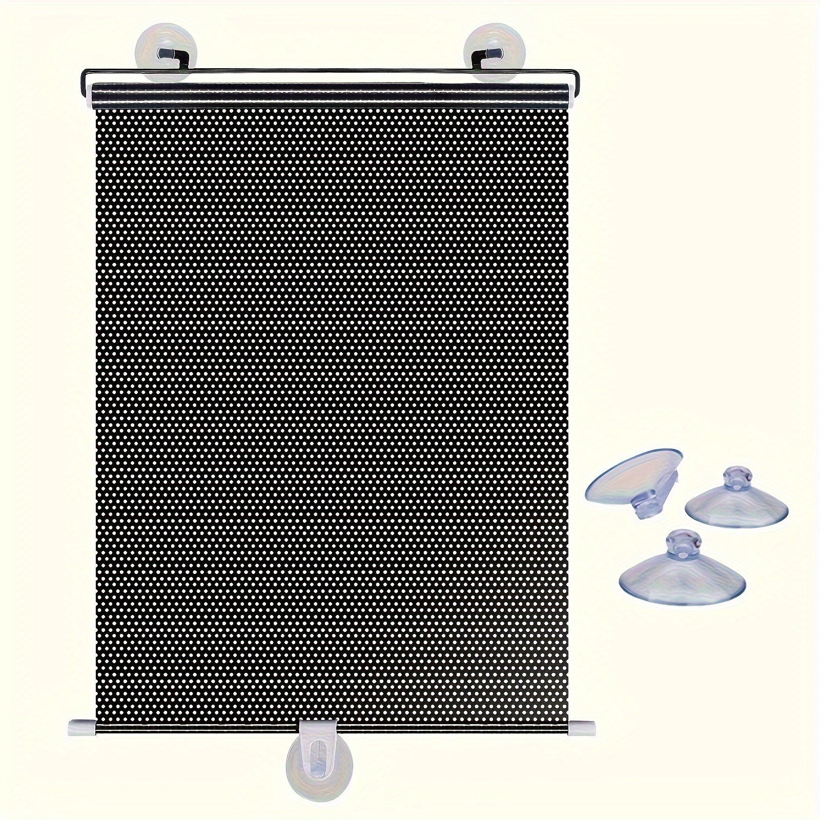 Moderne PVC Verduisterende Rolgordijnen met Zuignappen - Thermisch Geïsoleerd en UV-bescherming
