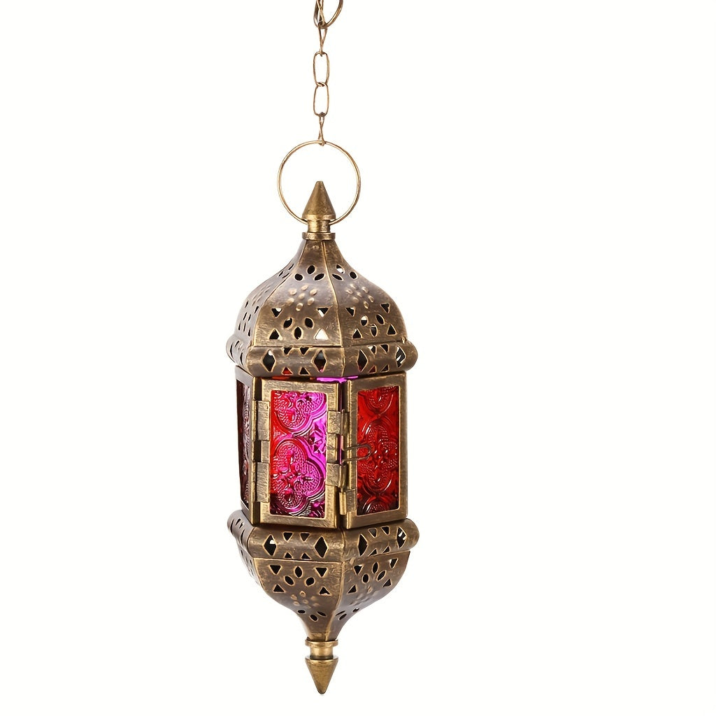 Retro Marokkaanse Kaarshouder - Metalen Lantaarn voor Thuis & Kerstdecoratie