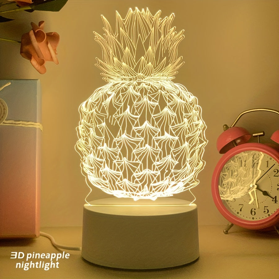 PineGlow - Ananas 3D LED Nachtlampje
