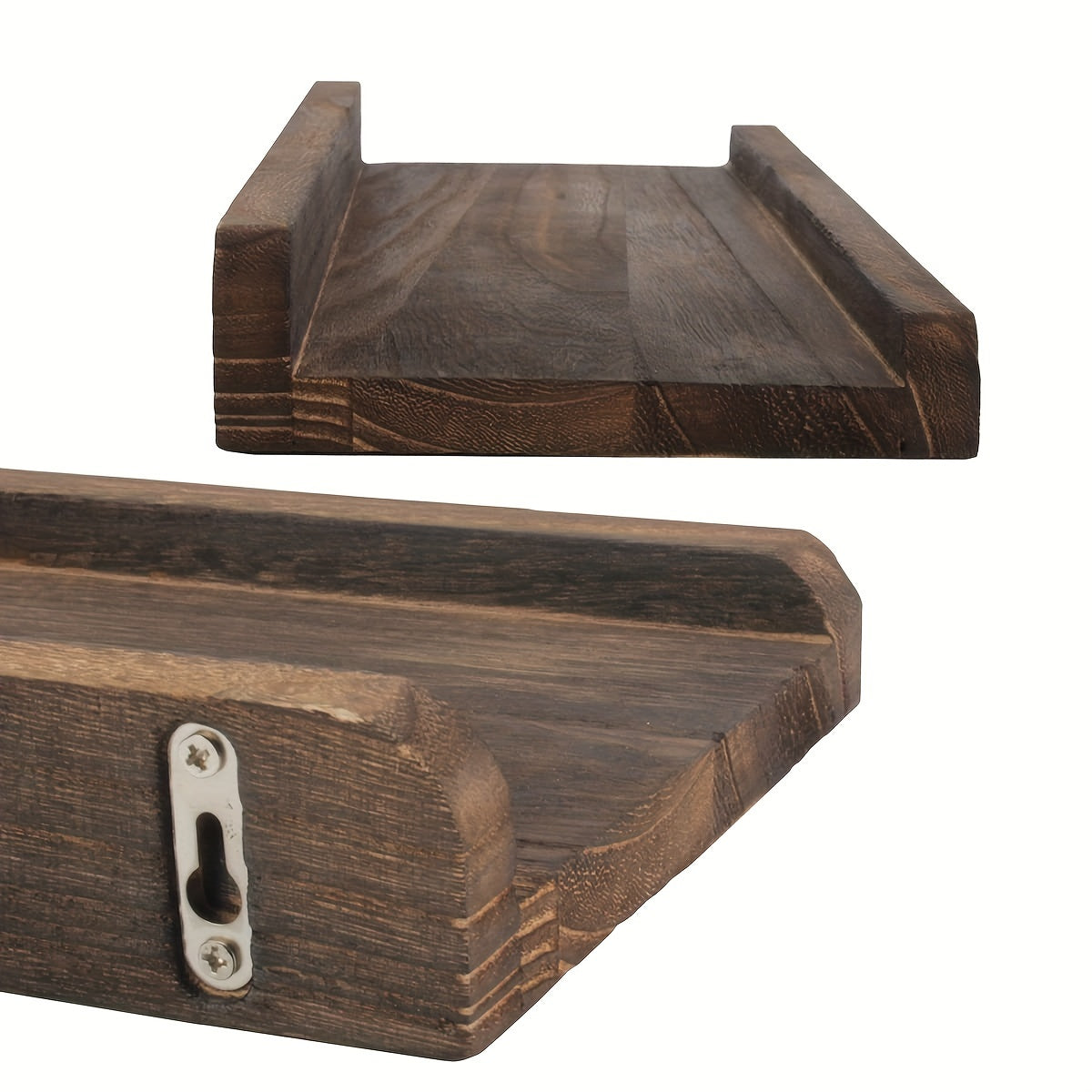 VintageWood - Set van 2+1 Houten Wandplanken voor Opslag en Organisatie