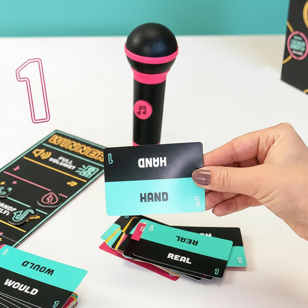 Gezelschapsspel Karaoke Microfoon Party Kaarten