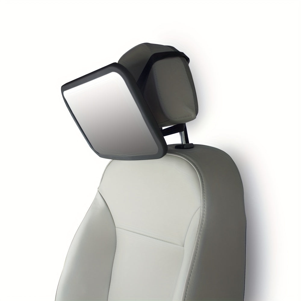 Safe 360° Rotatable Car Mirror – Wide, Scratch-Resistant Rearview Mirror