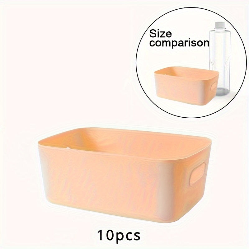 Set di 10 Scatole Portaoggetti - Organizer in Plastica Leggera