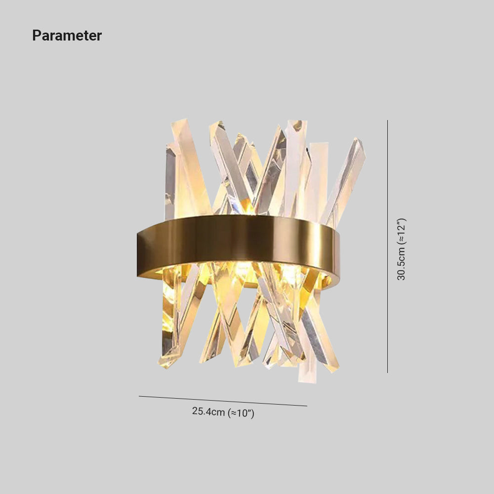 Marilyn Modern LED Wandlamp Binnen Goud Slaap/Woonkamer Metaal Kristal