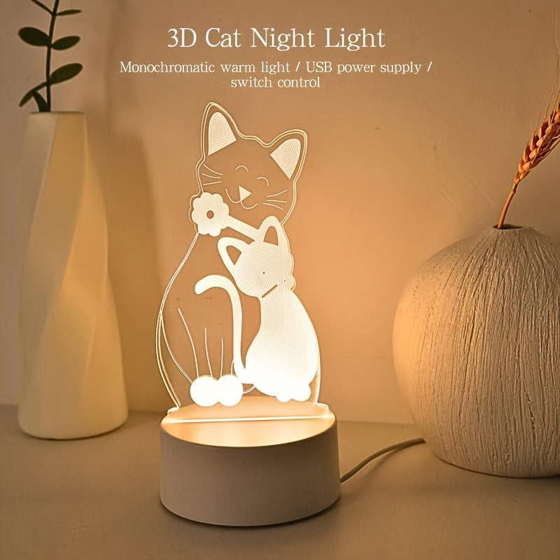 GlowPair - Art Deco Dimbare Katten Nachtlamp