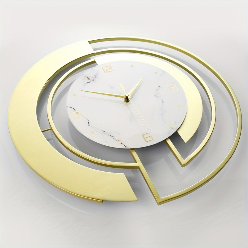 LuxuryTime - Moderne Metalen Wandklok, 18 Inch