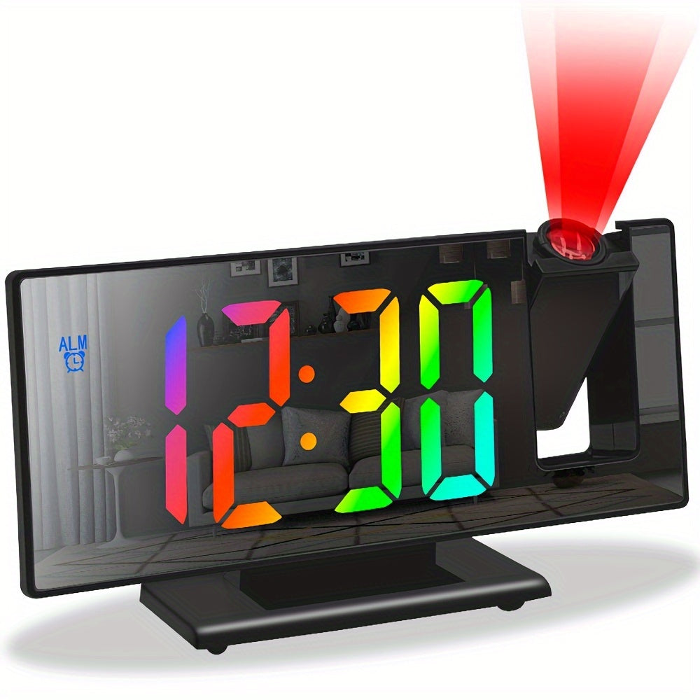 NieNie - Projectie Wekker met Digitaal Display en Spiegeleffect
