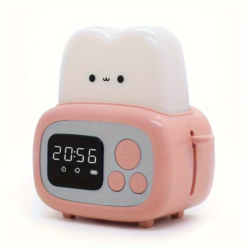 GlowBake - Schattige LED Wekker met USB-Oplaadbare Batterij