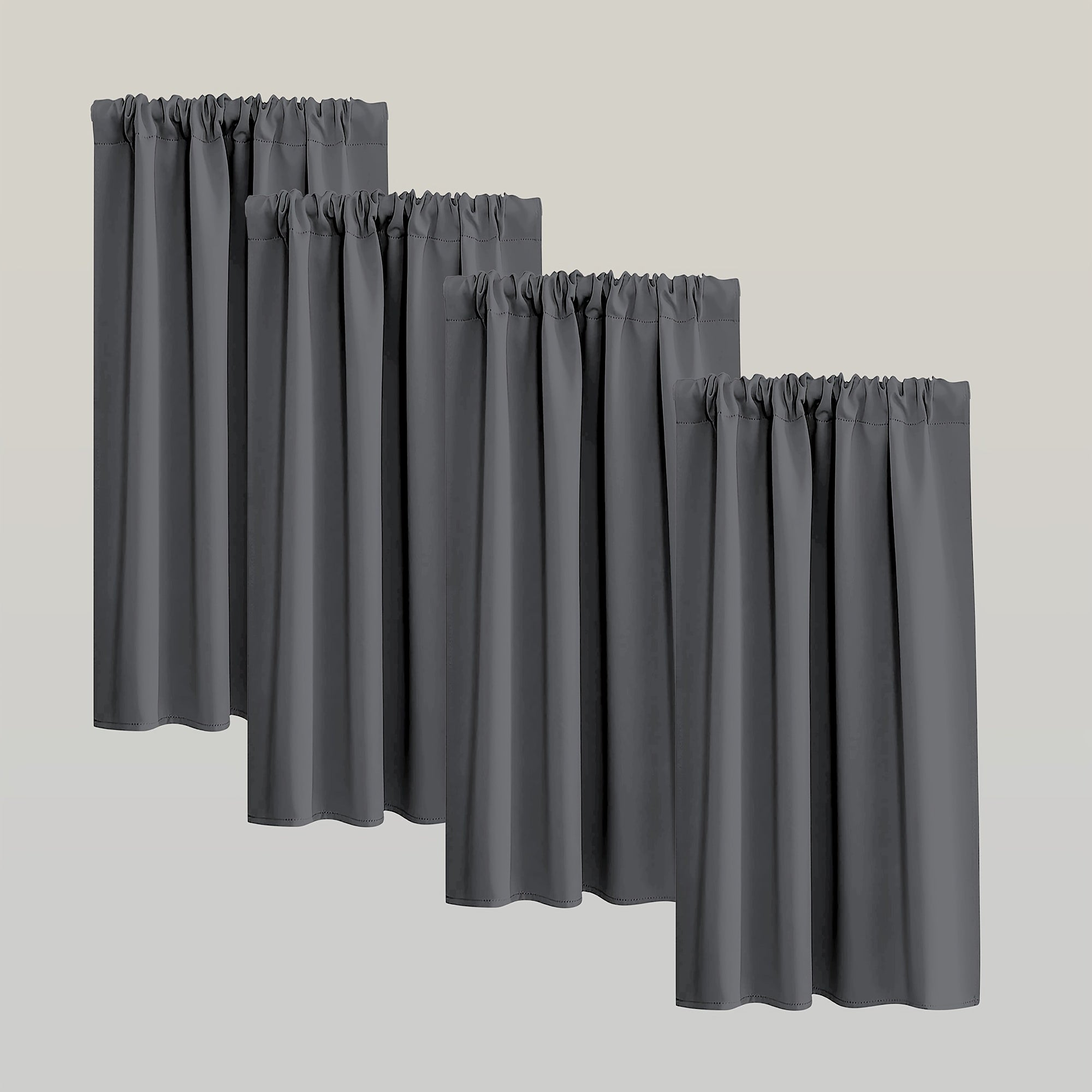 Blackout Curtains - Moderne Verduisterende Gordijnen Set van 4 Stuks