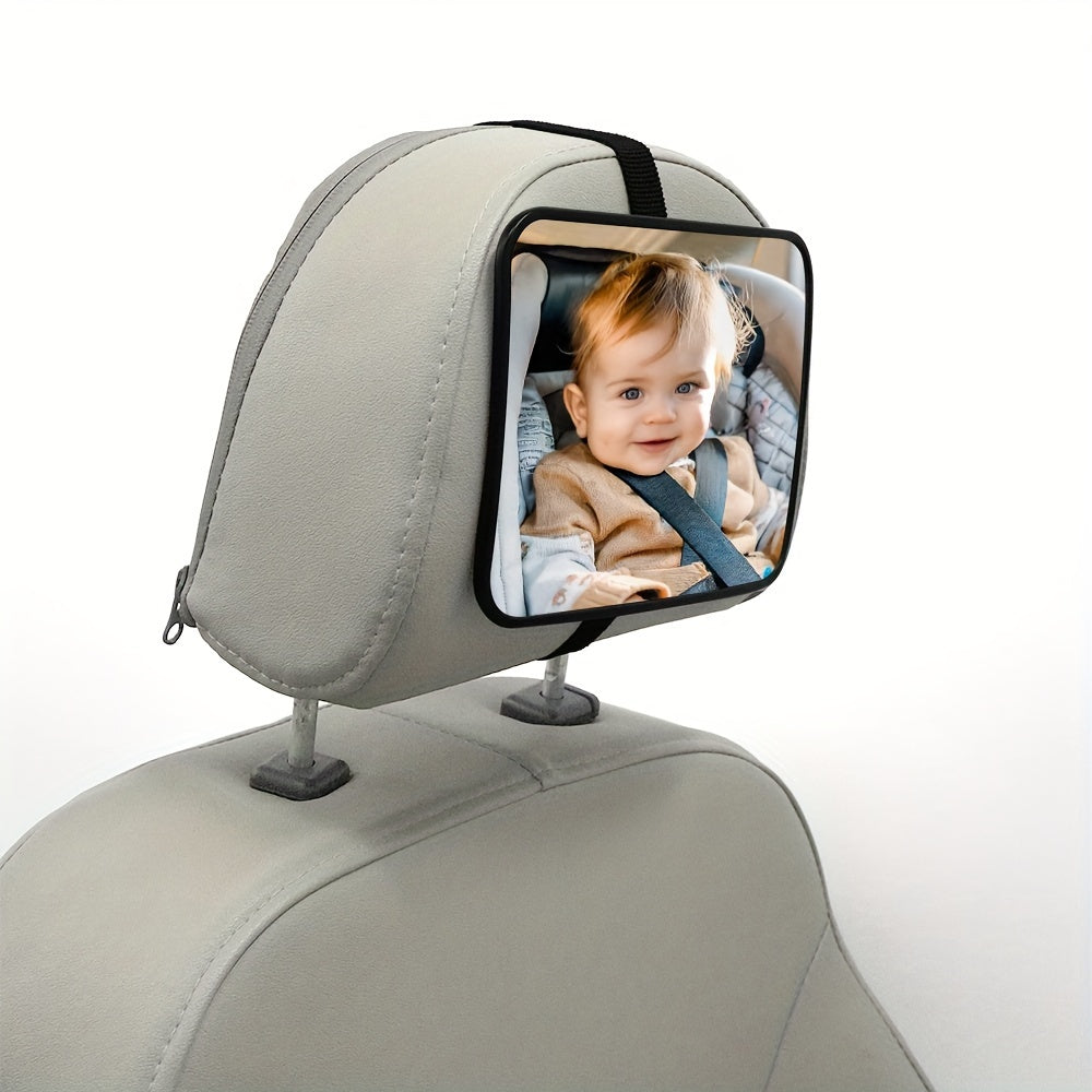 Crash Geteste en Gecertificeerde Breukvaste Autospiegel voor Achterwaarts Gerichte Baby's - Breed Zicht