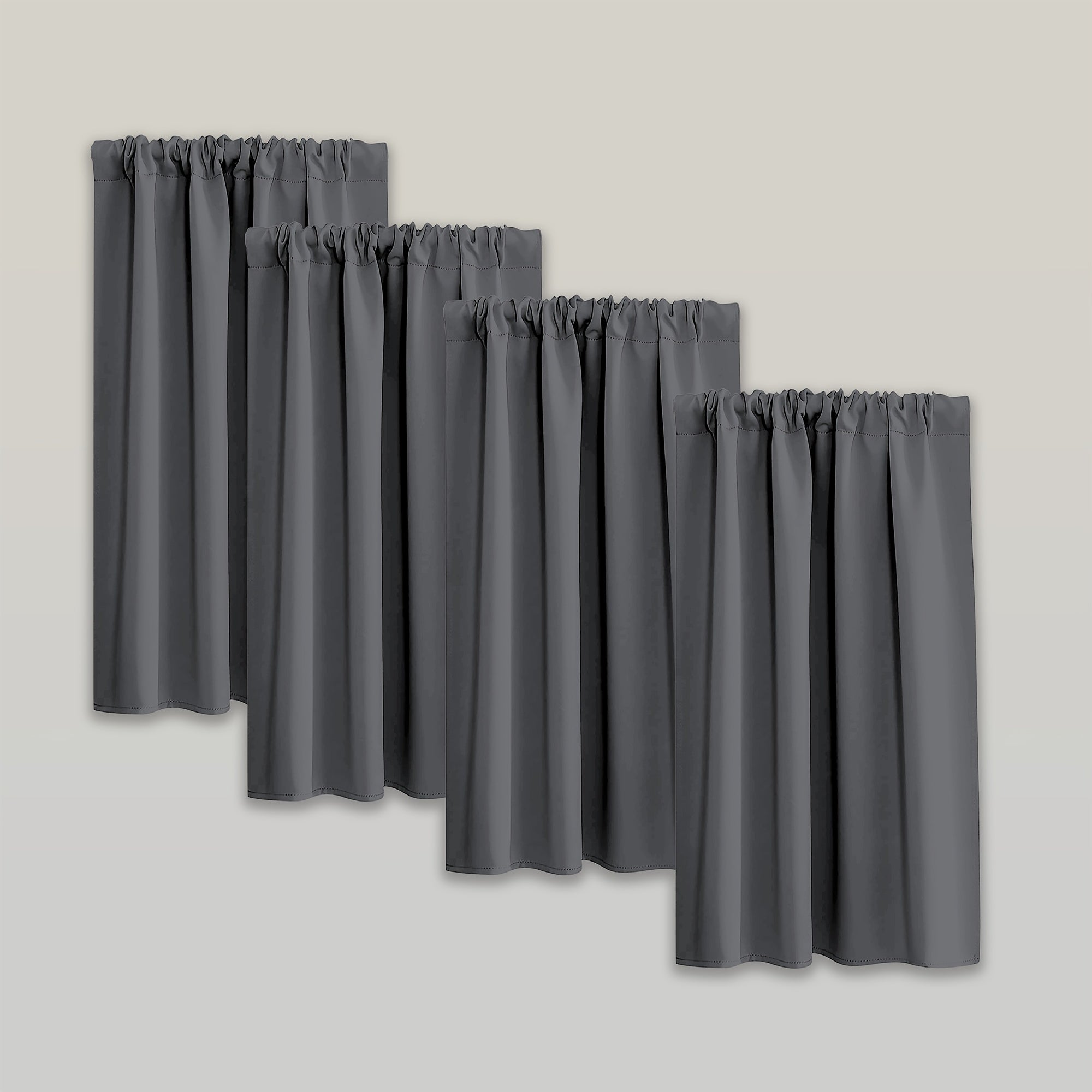 Blackout Curtains - Moderne Verduisterende Gordijnen Set van 4 Stuks