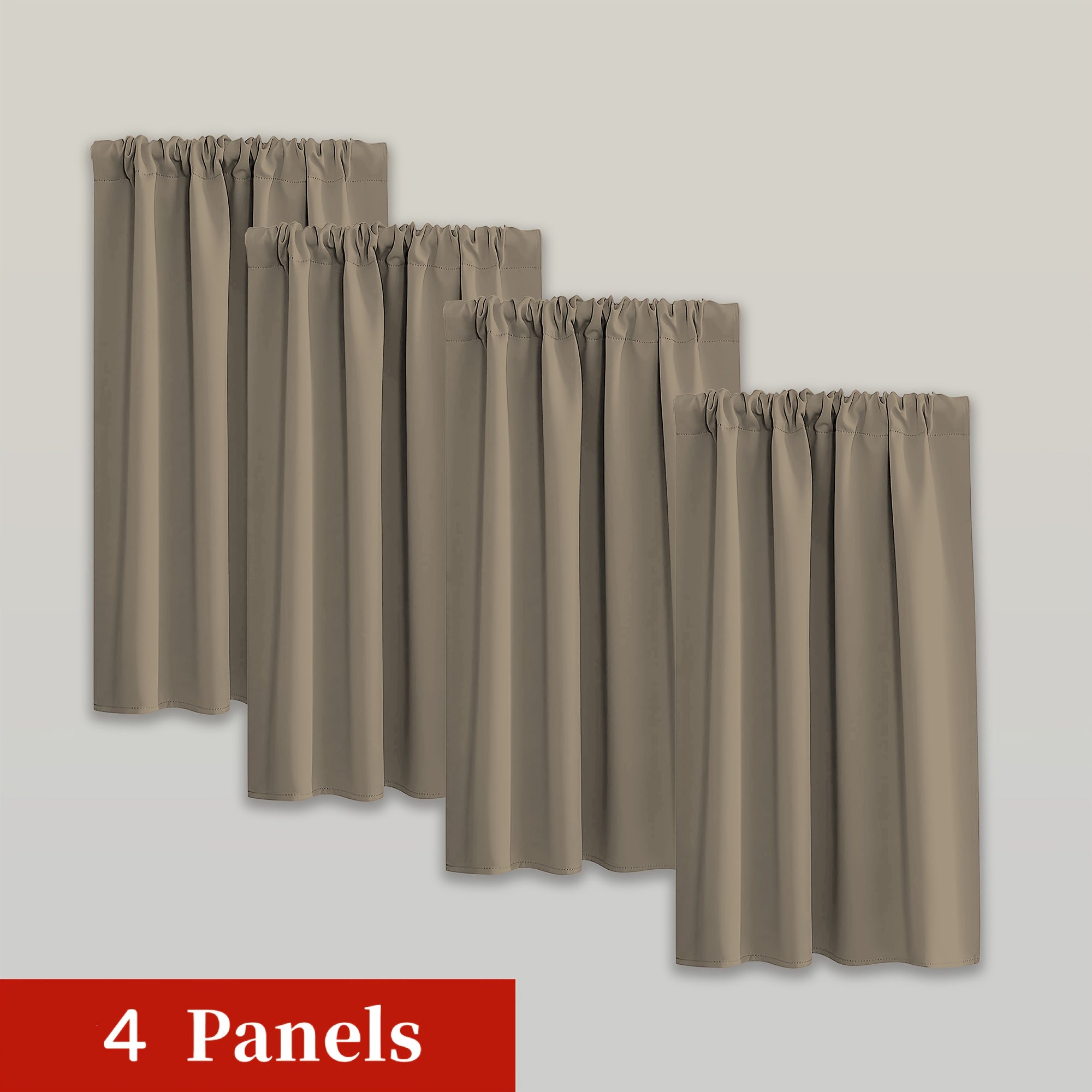 Blackout Curtains - Moderne Verduisterende Gordijnen Set van 4 Stuks