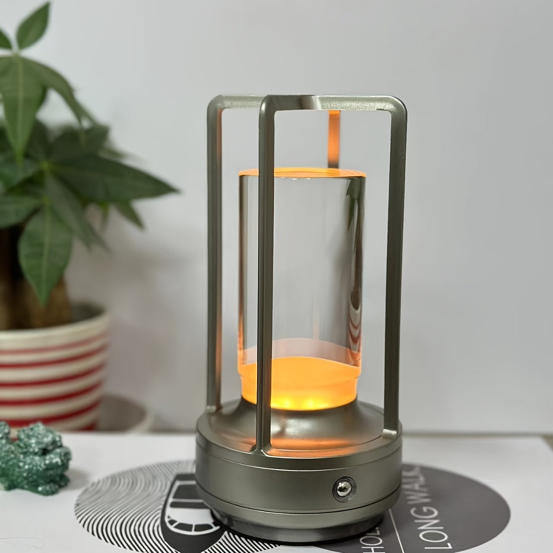 LumiCrystal - Oplaadbare LED Kristallen Tafellamp met Touch Bedieningspaneel