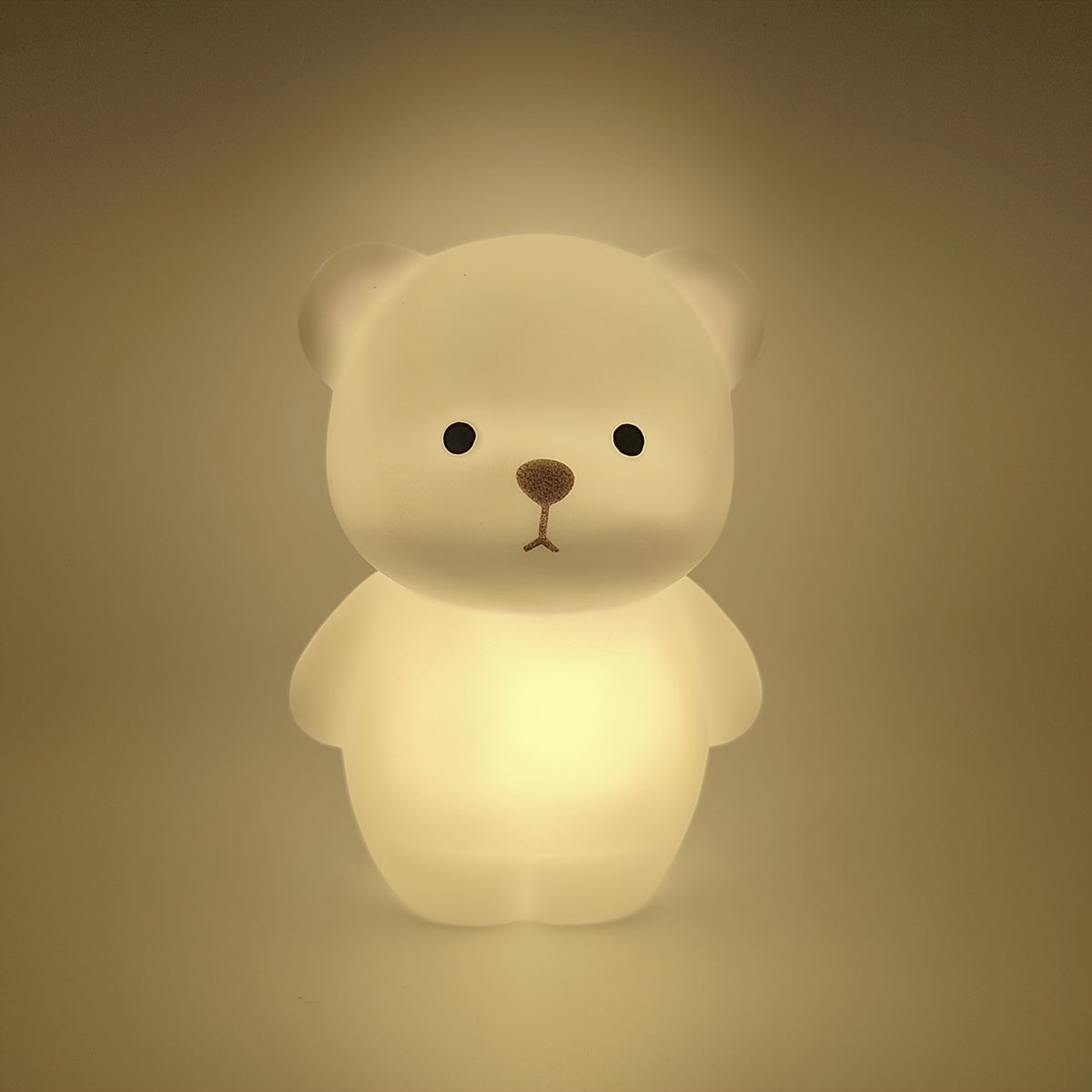 RusticBear - Vrijstaand Beren Nachtlampje met LED Spotlamp