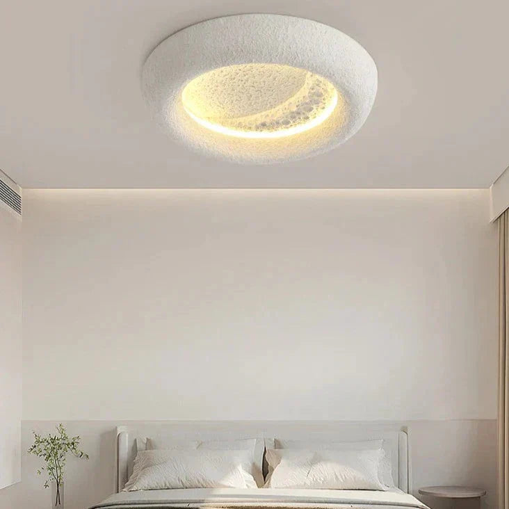 LumiLuxe – Elegante lámpara de pared redonda de resina