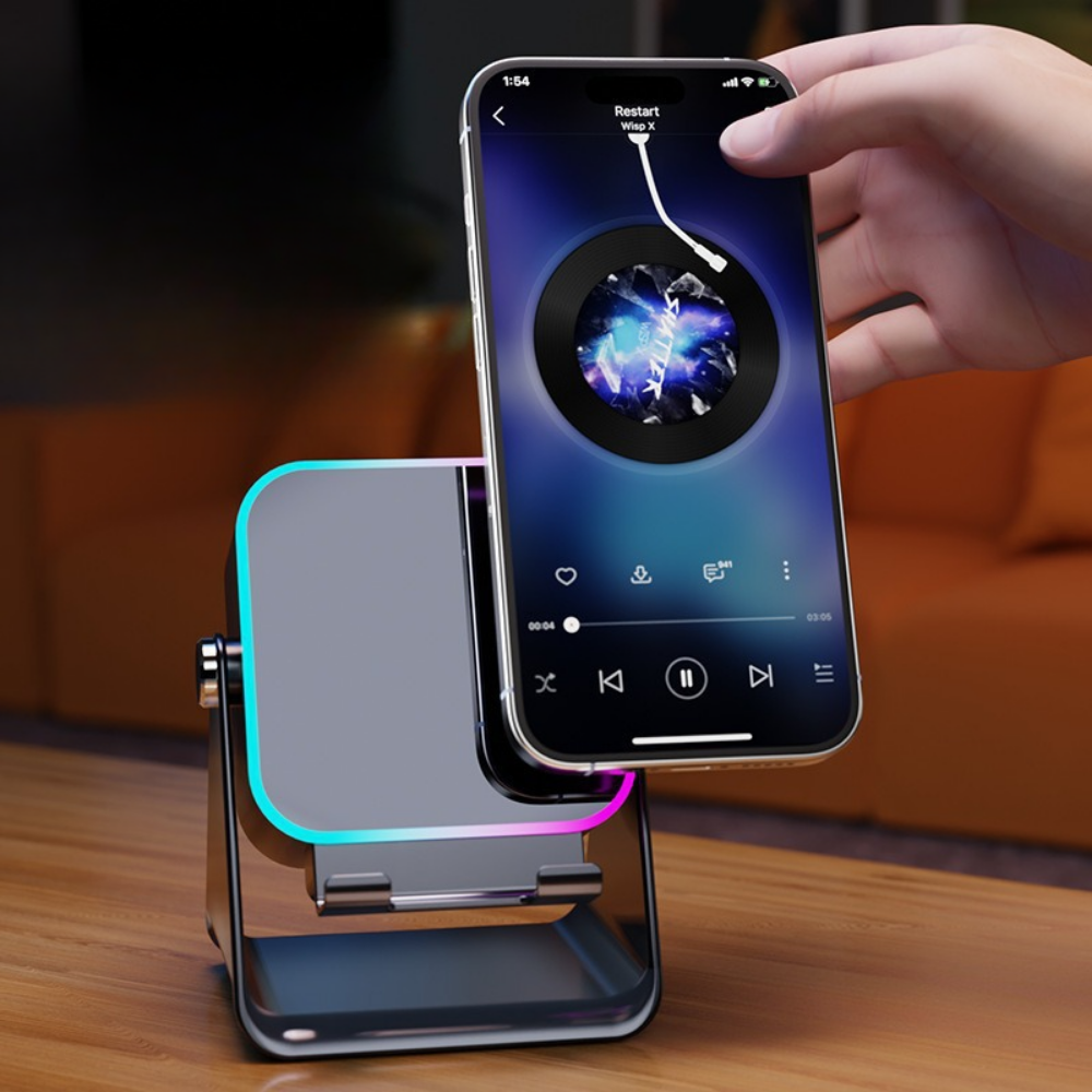 Draadloze Bluetooth Speaker Inductie RGB Lichtshow