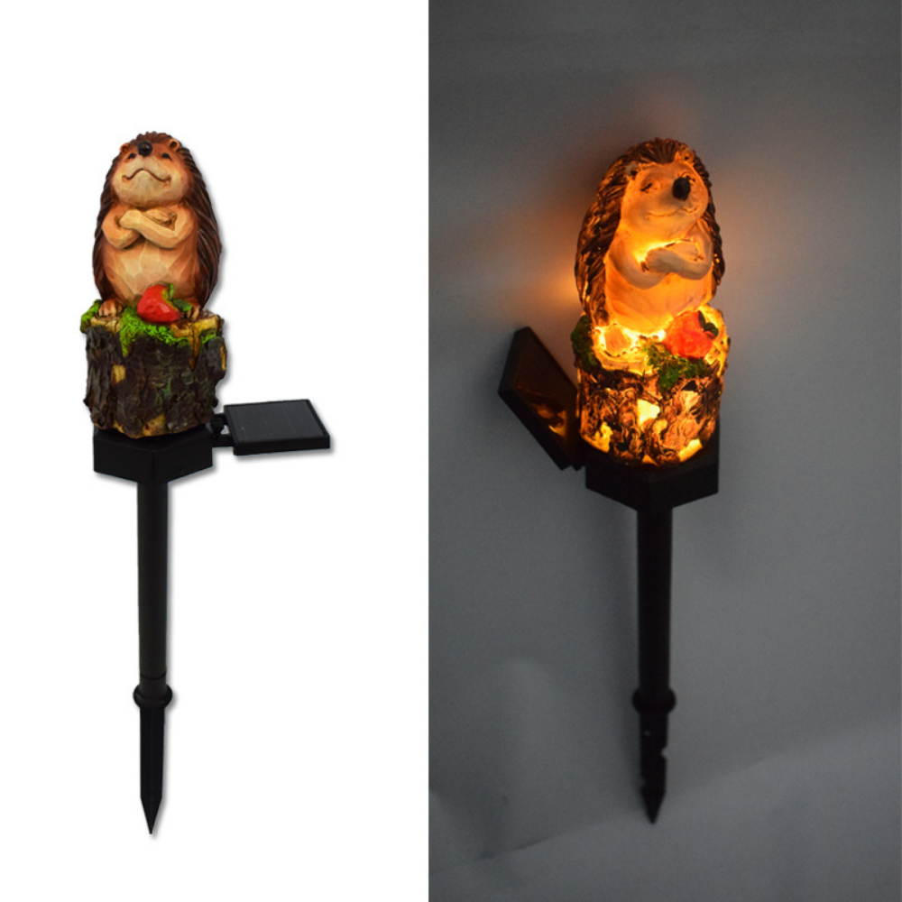 GlowHedgehog – Solar Hedgehog Garden Lamp – Cute LED Decoration for Outdoors